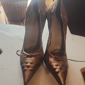 Brown Studded Women's Shoes
